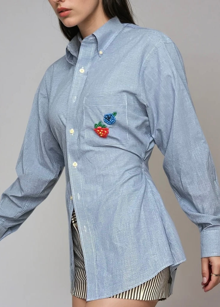 Beaded Stretch Waist Button Down™ – Second Thoughts