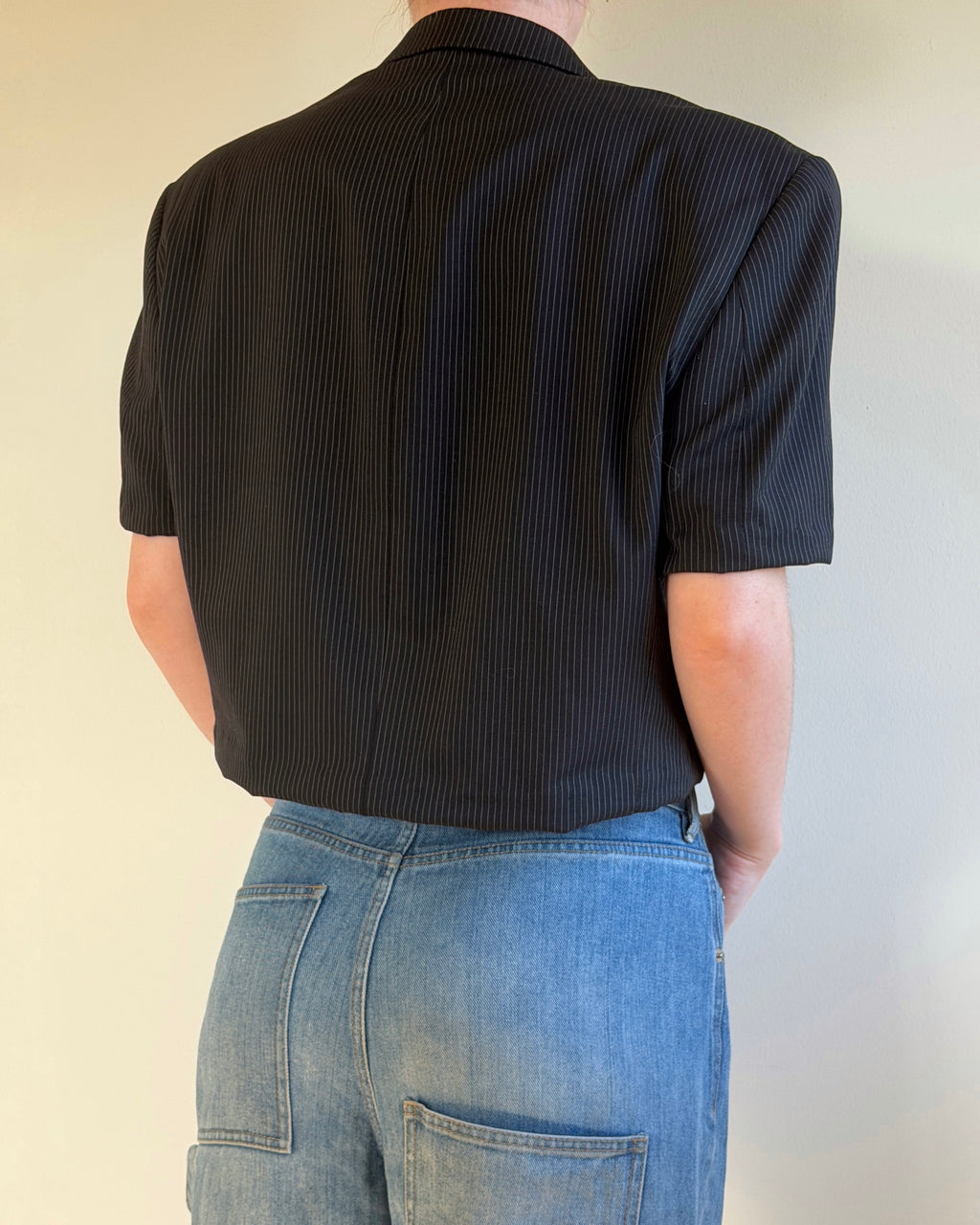 Cropped Blazer Top