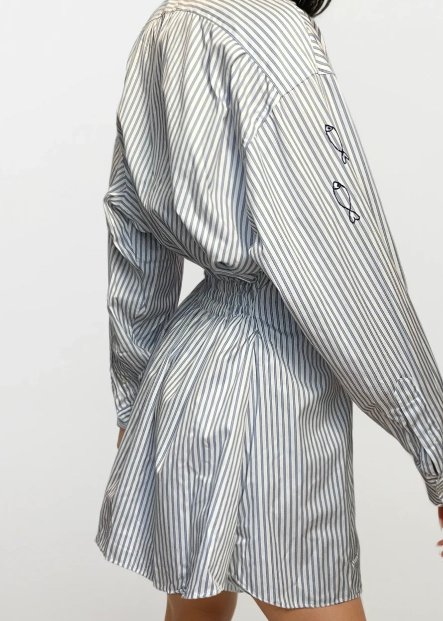 Embroidered Stretch Waist Button Down™