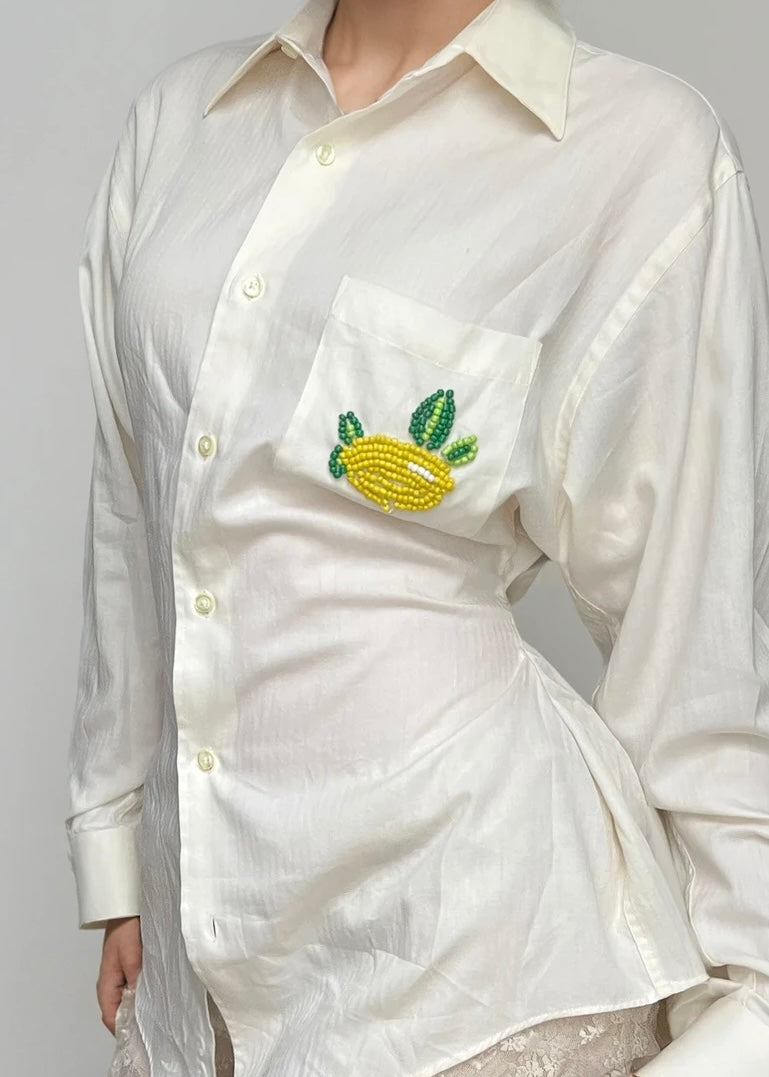 Beaded Stretch Waist Button Down™