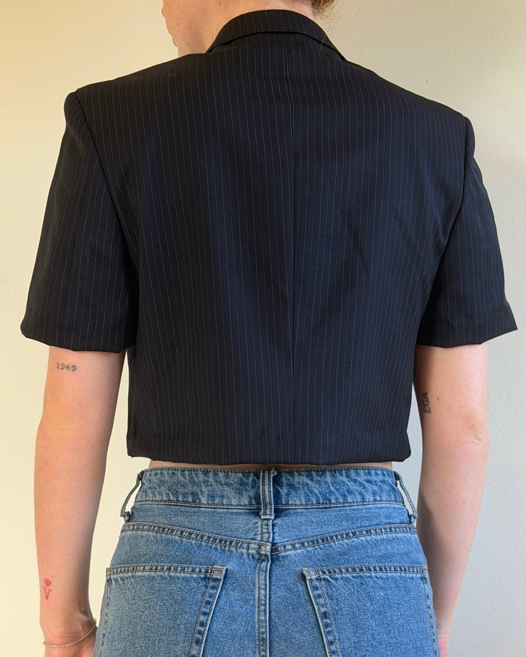 Cropped Blazer Top