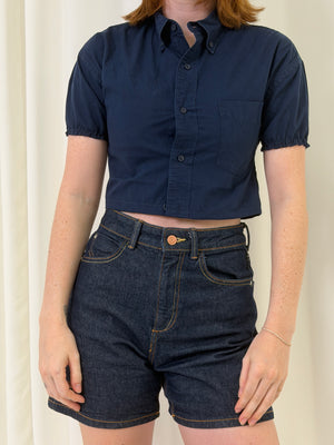 Puff Sleeve Button Blouse