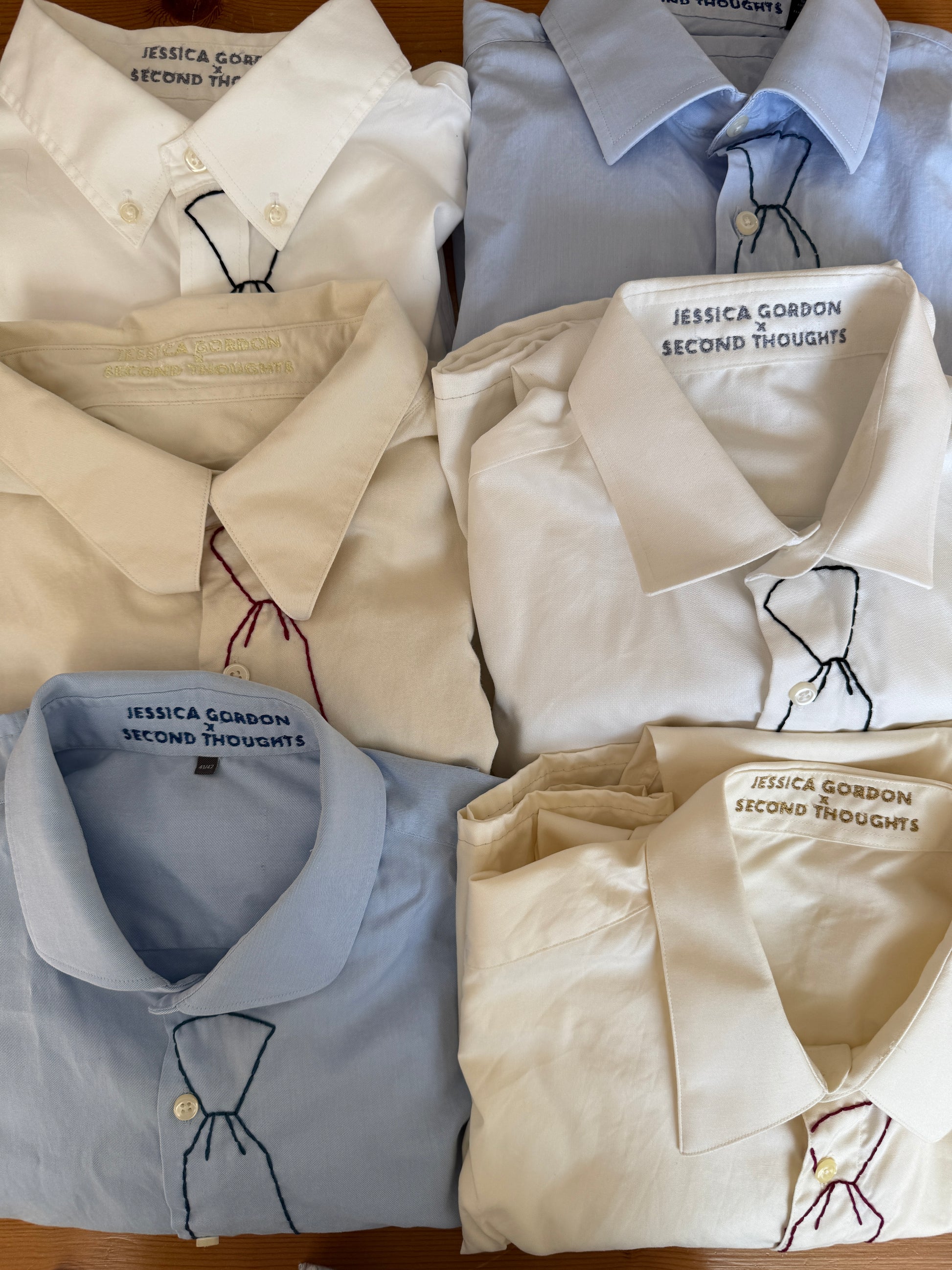 JG x ST Embroidered Cropped Button Down