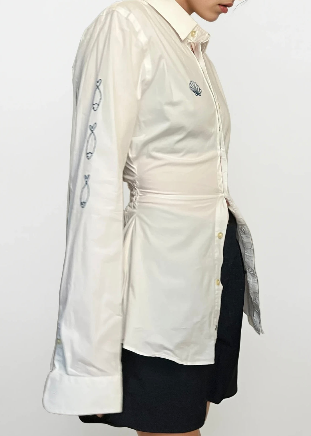 Embroidered Stretch Waist Button Down™