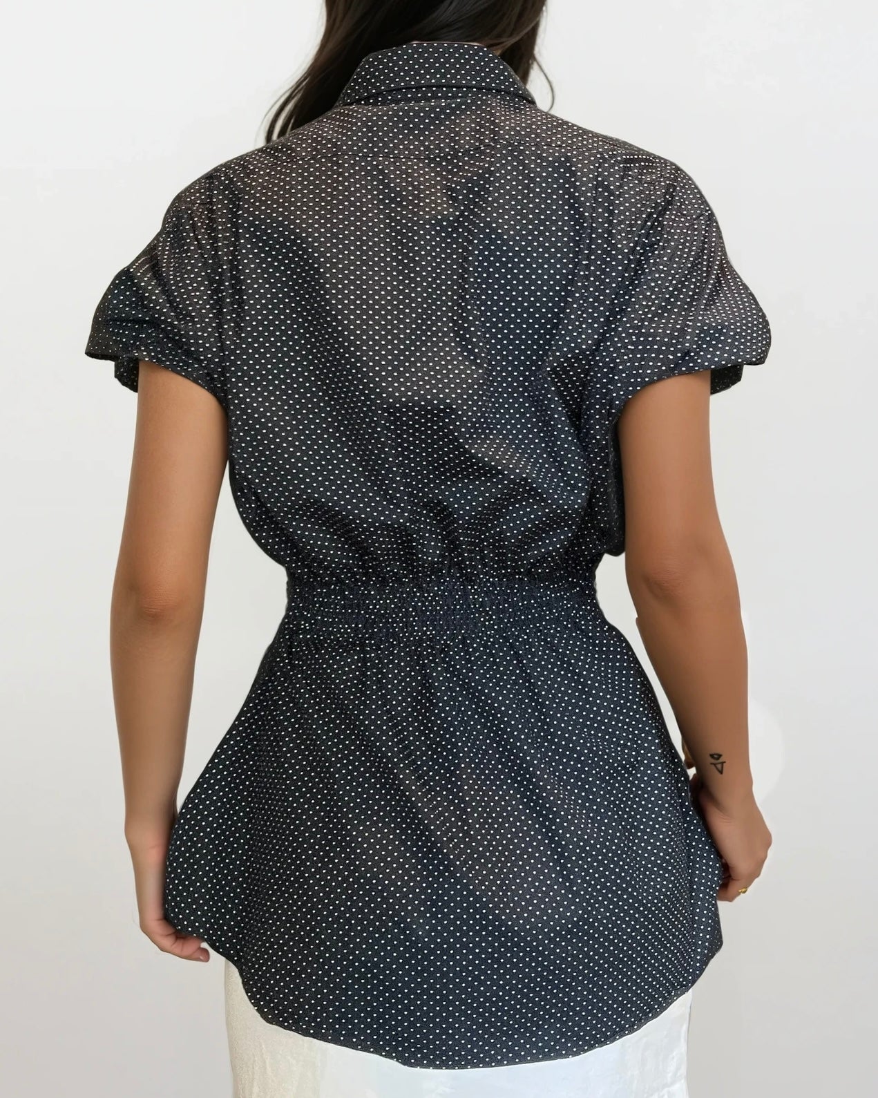 Puff Sleeve Button Blouse
