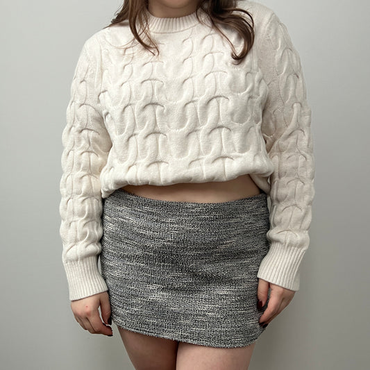 MICRO MINI SKIRT in tweed