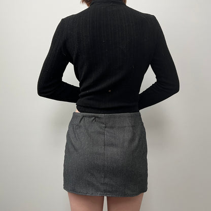 MICRO MINI SKIRT in dark gray