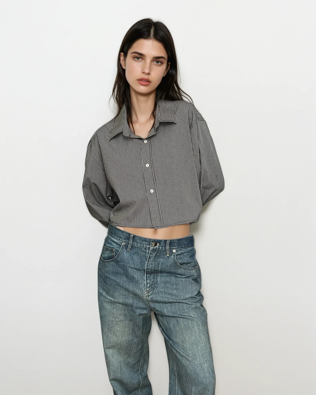 Cropped Button Down