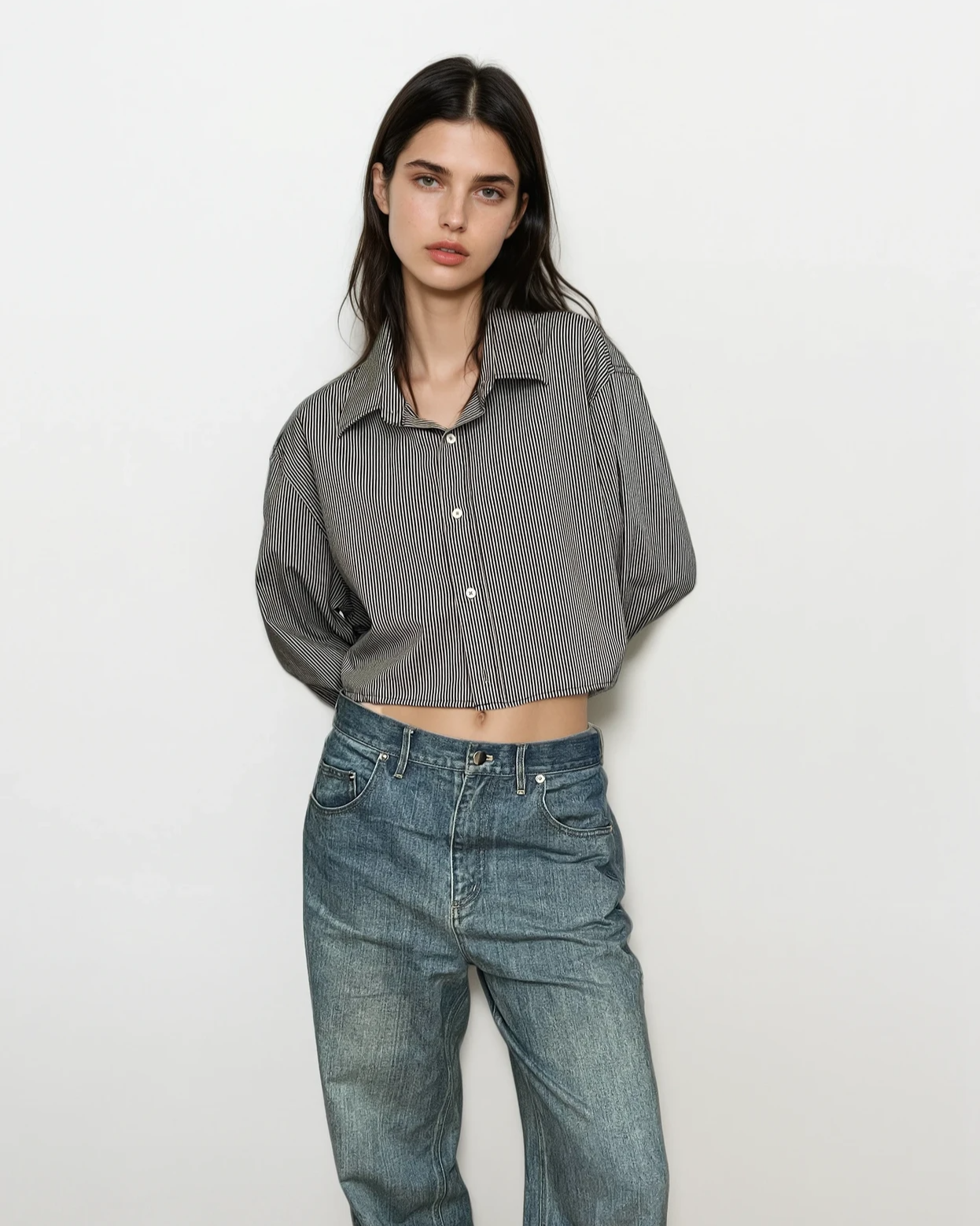 Cropped Button Down