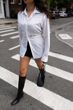 Monogram Stretch Waist Button Down™